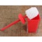 Toilet Brush Holder, Red, Thermoplastic Resins, Square